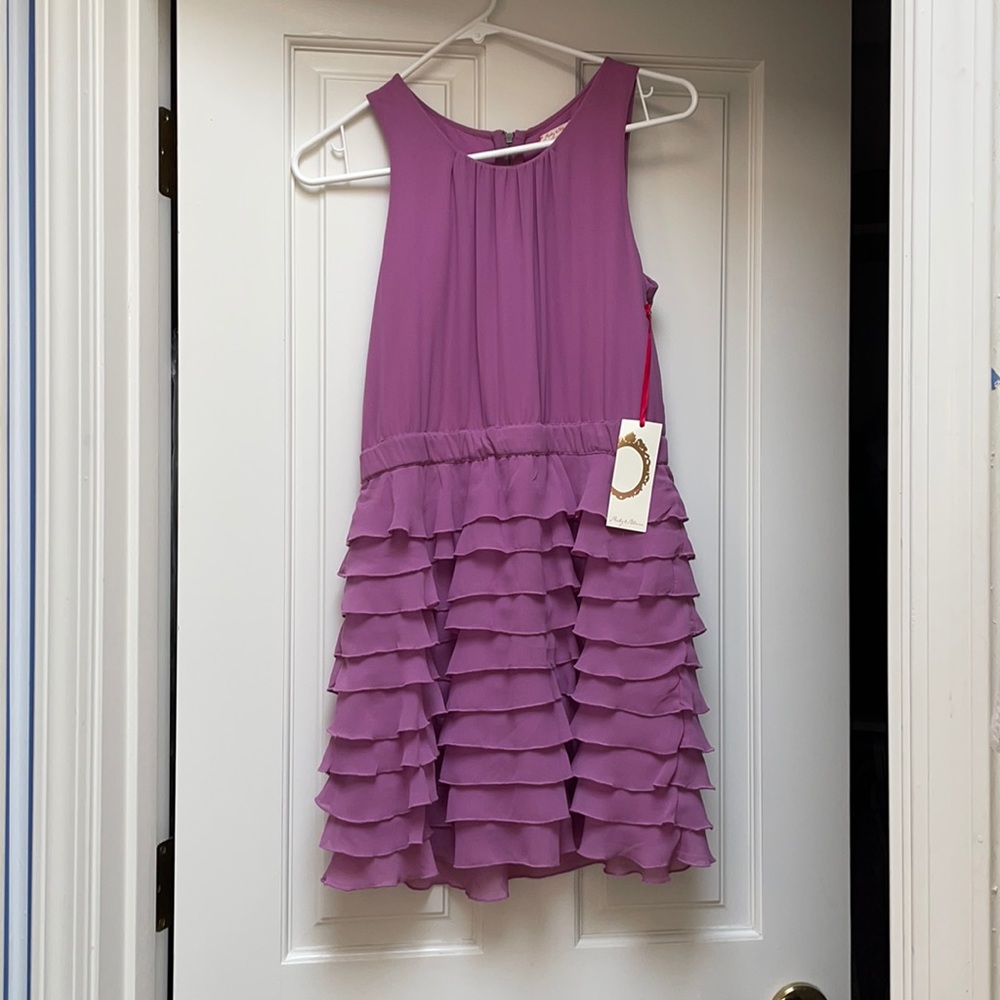 Purple Ruffle Girls dress